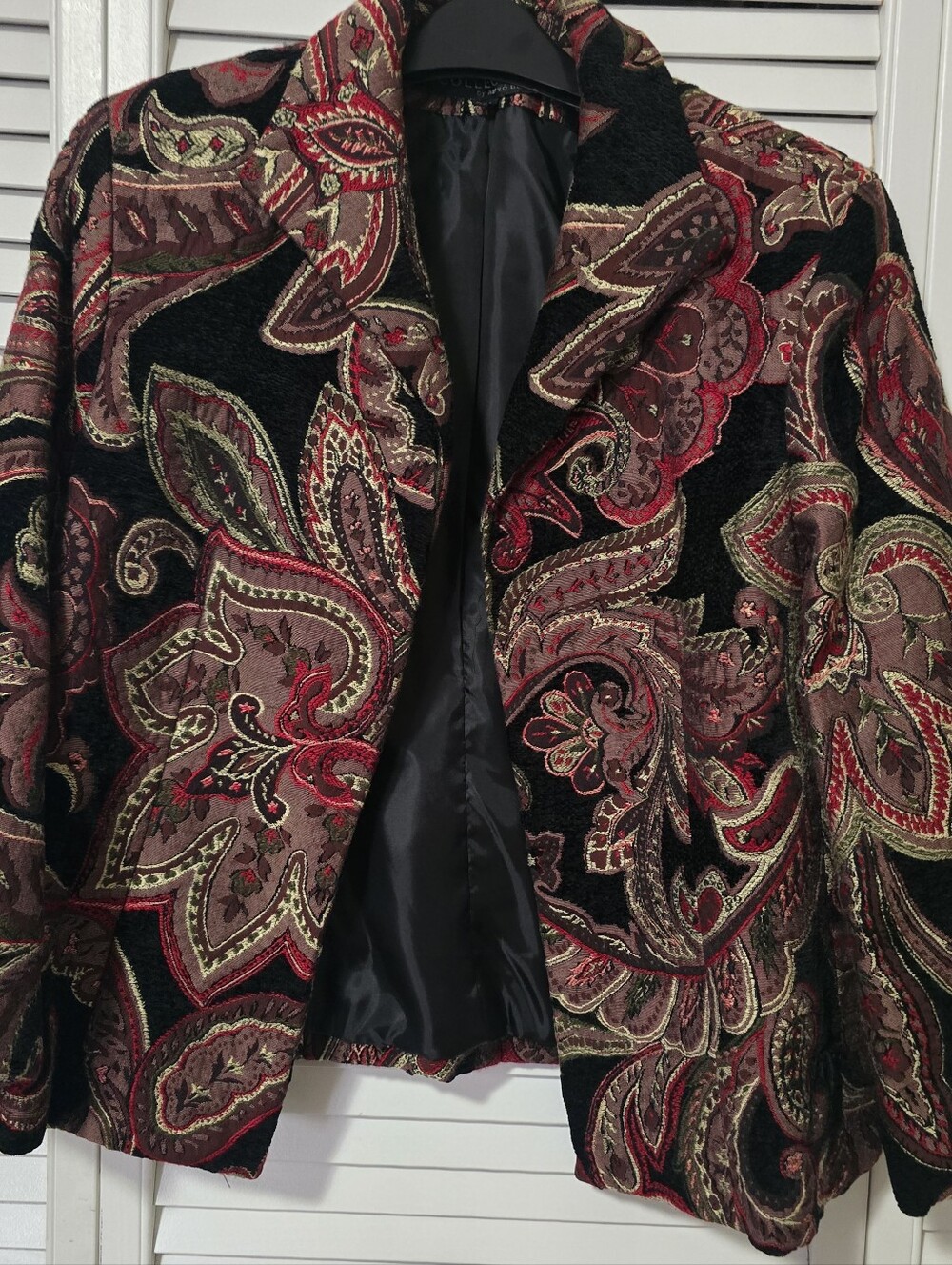 Harvé Benard Women's Paisley Tapestry Blazer size 12